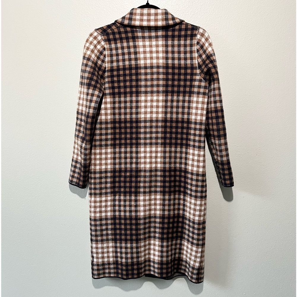 RACHEL ROY- Plaid Pattern Neutral Sweater Coat Size S - Picture 2 of 3